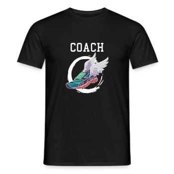 Track and Field Athletics Coach Gift - Men's T-Shirt - black - Front - AI Model Male 178 light (178cm)