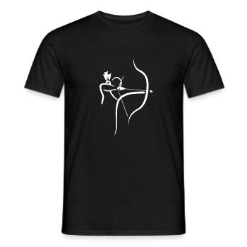 Archer tir à l'arc chemise cadeau - T-shirt homme - noir - Devant - AI Model Male 178 light (178cm)