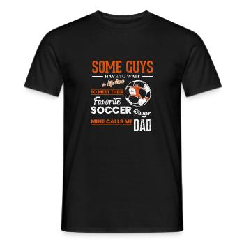 Soccer Football Favorite Player Soccer Dad - Men's T-Shirt - black - Front - AI Model Male 178 light (178cm)