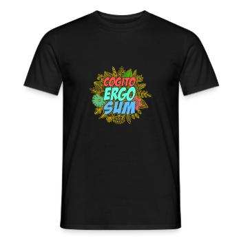 Cogito ergo somme - T-shirt homme - noir - Devant - AI Model Male 178 light (178cm)