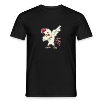Cock Dab Winner Chicken Shirt - Men's T-Shirt - black - Front - AI Model Male 178 light (178cm)