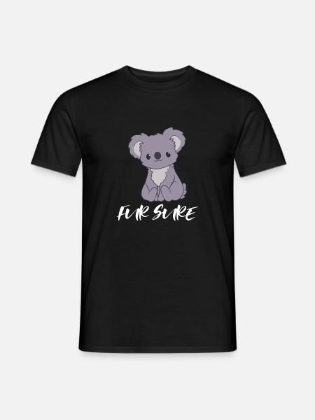 Koala - Koalas - T-shirt Koala - Pour sûr - T-shirt homme - noir