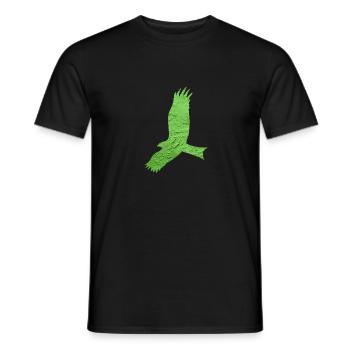 bird of prey - Men's T-Shirt - black - Front - AI Model Male 178 light (178cm)