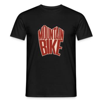 Mountainbike Fahrrad Trail Gelände Downhill - Männer T-Shirt - Schwarz - Vorne - AI Model Male 178 light (178cm)