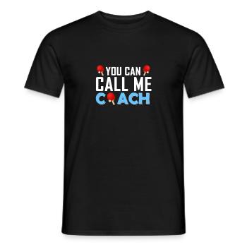 Coach Table Tennis Player Coach Gift - Men's T-Shirt - black - Front - AI Model Male 178 light (178cm)