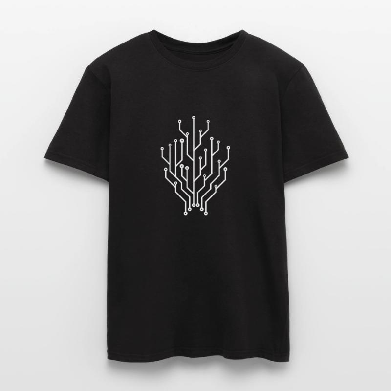 Circuit Board Connectors Programmer Computer Science Tree Men’s T-shirt