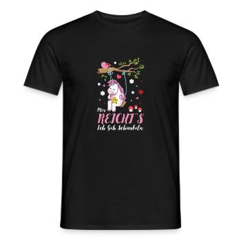 Give me a rocking unicorn gift - Men's T-Shirt - black - Front - AI Model Male 178 light (178cm)