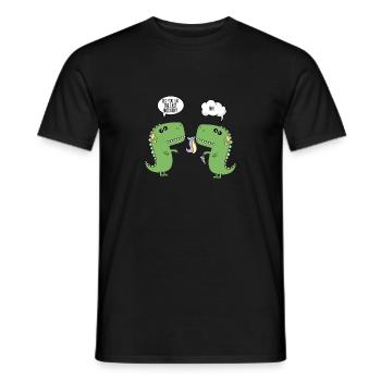 Cadeau de licorne drôle de dinosaure - T-shirt homme - noir - Devant - AI Model Male 178 light (178cm)