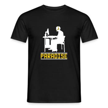 Gamer Gaming Clan gambling gambler - Men's T-Shirt - black - Front - AI Model Male 178 light (178cm)
