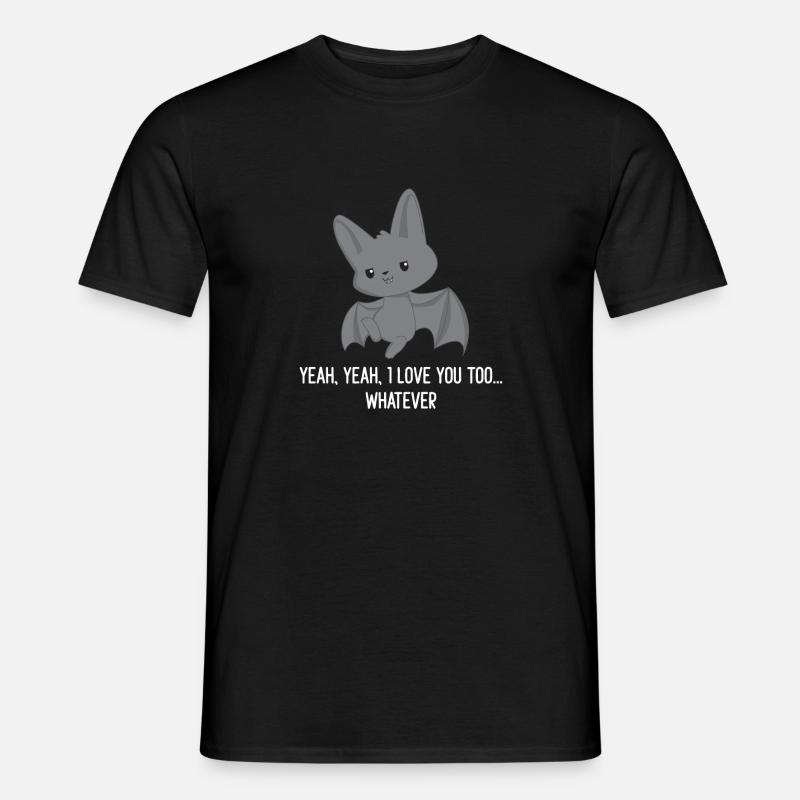 Bat - Bat T-Shirt - Sarcasm - Men's T-Shirt - black