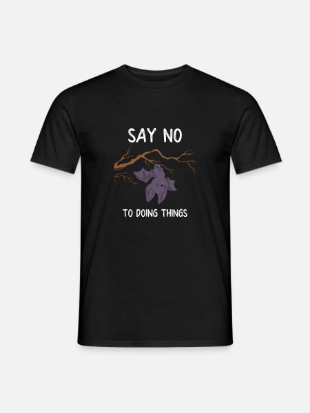 Bat - Bat T-Shirt - Loafers - Men's T-Shirt - black