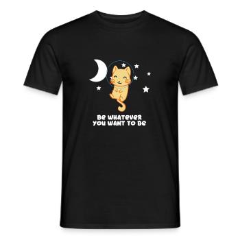 Chat - Chats T-Shirt - Chats - Soyez vous-même - T-shirt homme - noir - Devant - AI Model Male 178 light (178cm)