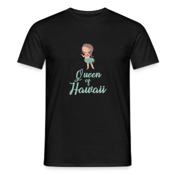 Queen of Hawaii - Men's T-Shirt - black - Front - AI Model Male 178 light (178cm)