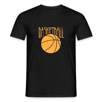 Basketball Logo - Männer T-Shirt - Schwarz - Vorne - AI Model Male 178 light (178cm)