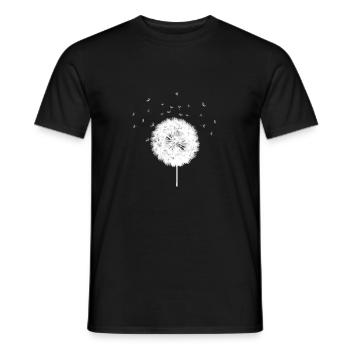 Pusteblume Geschenk Löwenzahn Blume Natur - Männer T-Shirt - Schwarz - Vorne - AI Model Male 178 light (178cm)