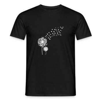 Pusteblume Geschenk Löwenzahn Blume Natur - Männer T-Shirt - Schwarz - Vorne - AI Model Male 178 light (178cm)
