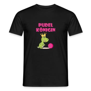 T-shirt de reine de caniche de caniche de reine de caniche - T-shirt homme - noir - Devant - AI Model Male 178 light (178cm)