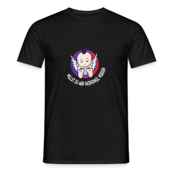 Godfather Will you become my godfather? - Men's T-Shirt - black - Front - AI Model Male 178 light (178cm)