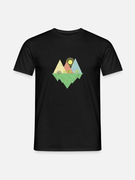 Fahrradtour Radsport Mountainbike Geschenk Fahrrad - Männer T-Shirt - Schwarz