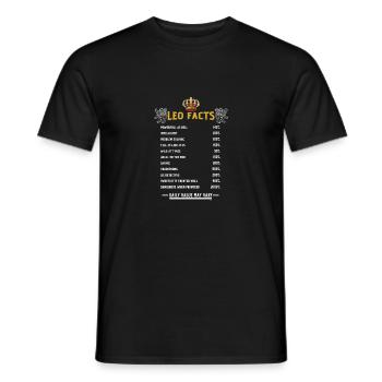 Faits de Leo - T-shirt homme - noir - Devant - AI Model Male 178 light (178cm)