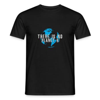 Planet B - Le jour de la Terre de la Terre Mère - T-shirt homme - noir - Devant - AI Model Male 178 light (178cm)