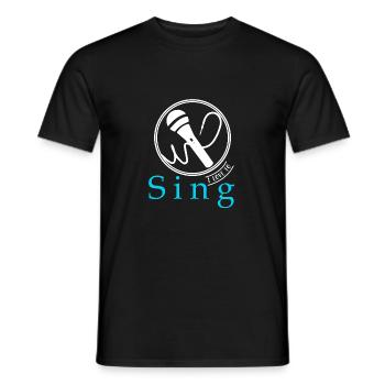 Ich liebe es zu Singen Geschenk Spruch - Männer T-Shirt - Schwarz - Vorne - AI Model Male 178 light (178cm)