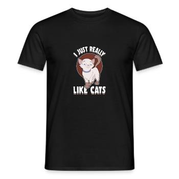 Idée cadeau de miaule gueule de bois - T-shirt homme - noir - Devant - AI Model Male 178 light (178cm)