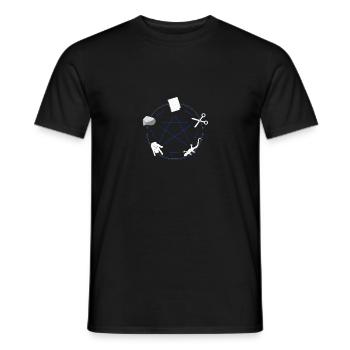 Rock Paper Scissors Lizard Spock - Männer T-Shirt - Schwarz - Vorne - AI Model Male 178 light (178cm)