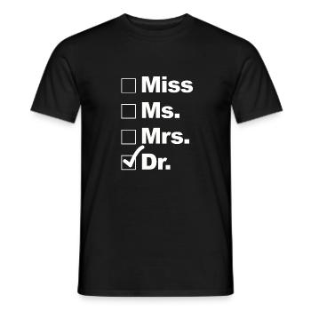 Choisissez le docteur - T-shirt homme - noir - Devant - AI Model Male 178 light (178cm)