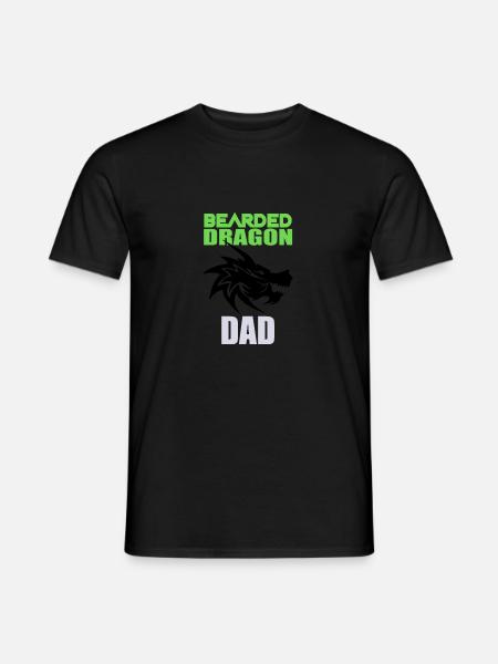 Bearded Dragon Dad - Männer T-Shirt - Schwarz