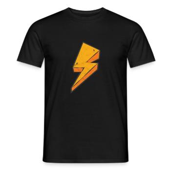 foudre - T-shirt homme - noir - Devant - AI Model Male 178 light (178cm)