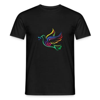 Friedenstaube - Männer T-Shirt - Schwarz - Vorne - AI Model Male 178 light (178cm)