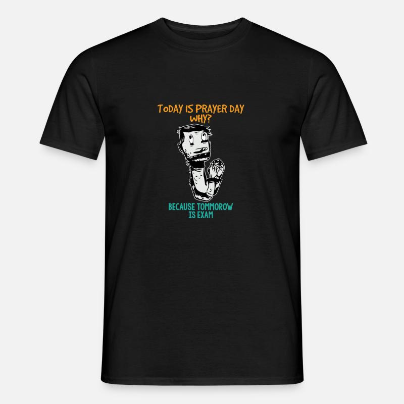 Prüfungen - Männer T-Shirt - Schwarz