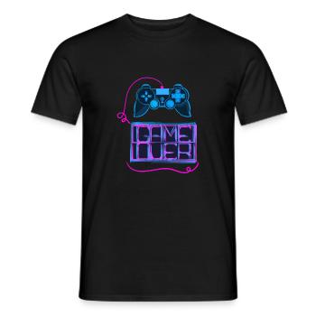 Jeu Gameover Game Nerd Geek - T-shirt homme - noir - Devant - AI Model Male 178 light (178cm)