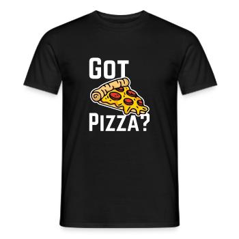 Got Pizza? W31 - Männer T-Shirt - Schwarz - Vorne - AI Model Male 178 light (178cm)