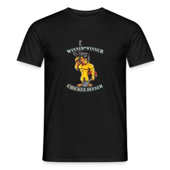 Winner Winner Chicken Dinner Battle Royale - Männer T-Shirt - Schwarz - Vorne - AI Model Male 178 light (178cm)