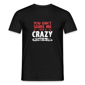 Vous ne pouvez pas me faire peur, j'ai une folle mère en droit - T-shirt homme - noir - Devant - AI Model Male 178 light (178cm)