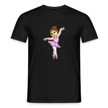 Ballet Dancing Model - Men's T-Shirt - black - Front - AI Model Male 178 light (178cm)