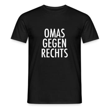 Grannies against the right - Men's T-Shirt - black - Front - AI Model Male 178 light (178cm)