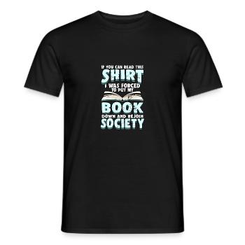 rat de bibliothèque - T-shirt homme - noir - Devant - AI Model Male 178 light (178cm)