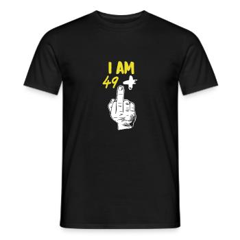 Turning 50 gift - Men's T-Shirt - black - Front - AI Model Male 178 light (178cm)
