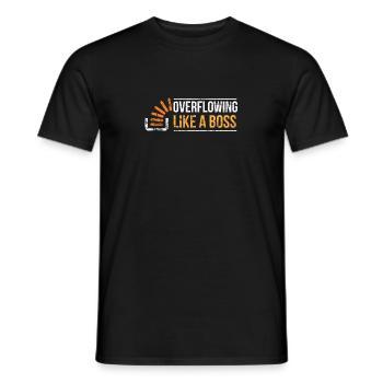 Programmateur Stackoverflow - T-shirt homme - noir - Devant - AI Model Male 178 light (178cm)