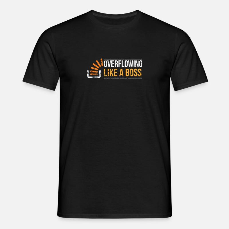 Stackoverflow Programmierer - Männer T-Shirt - Schwarz