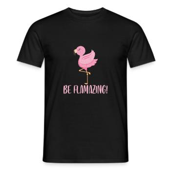 Flaming BeFlamazing - Men's T-Shirt - black - Front - AI Model Male 178 light (178cm)