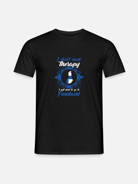 Traitement Finlande Helsinki Europe GEschenk - T-shirt homme - noir