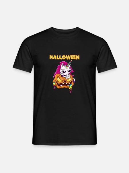 Halloween Shirt Damen Design Kids Skelett - Männer T-Shirt - Schwarz