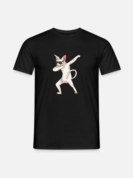 Dabbing Sphynx Cat Gift - Men's T-Shirt - black