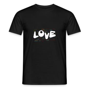 Amour arc-en-ciel cadeau enfants noël - T-shirt homme - noir - Devant - AI Model Male 178 light (178cm)