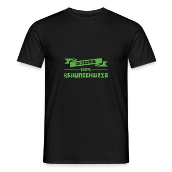 Braunschweig - Männer T-Shirt - Schwarz - Vorne - AI Model Male 178 light (178cm)