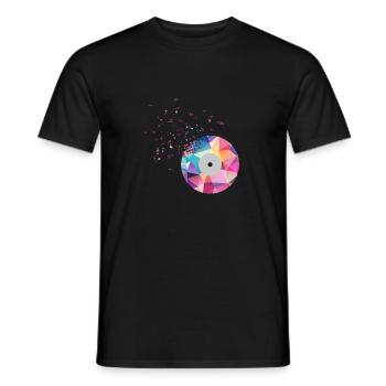 Musik CD Musiknote - Männer T-Shirt - Schwarz - Vorne - AI Model Male 178 light (178cm)